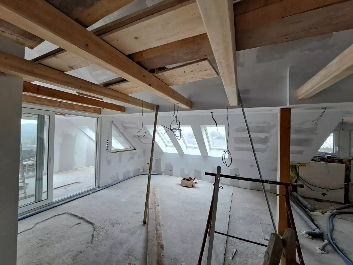 Dachausbau vorher nachher