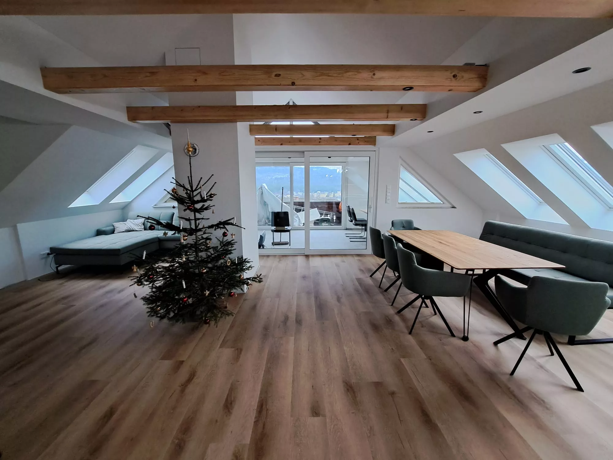 Innenausbau Ansicht Wohn- Essbereich